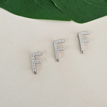 Pingente Prata Pulseira Letra F