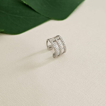 Piercing Prata Cravejado