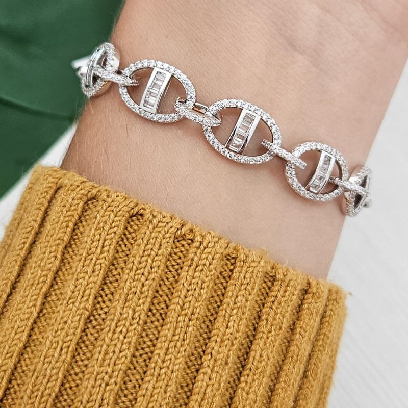 Pulseira Prata Cravejada