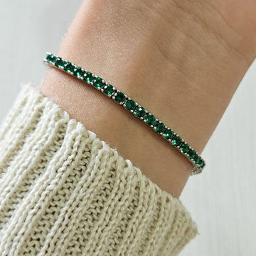 Pulseira Prata Riviera 19cm