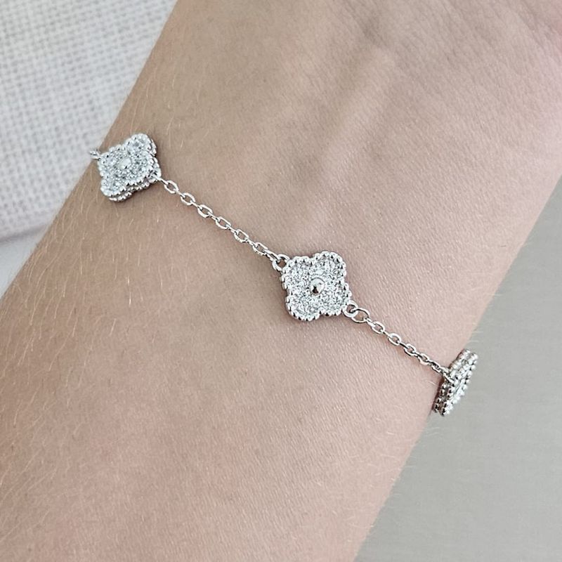 Pulseira Prata Virginia Cravejada
