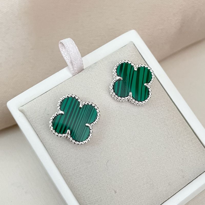 Brinco Prata Virginia Verde