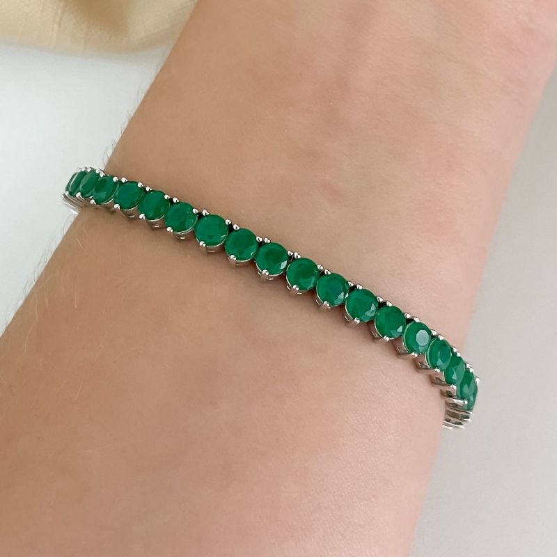 Pulseira Prata Riviera Verde