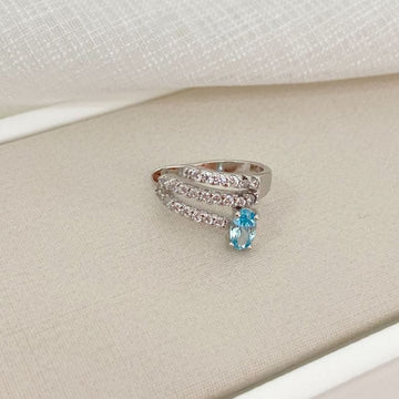 Piercing Prata 1 Pedra Cravejada