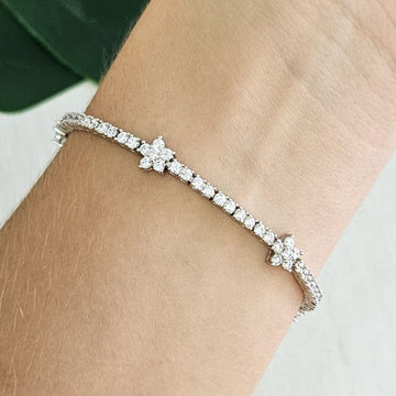 Pulseira Prata Riviera Flor