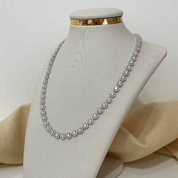 Gargantilha Prata em Pedras Cravejada 42m 3mm