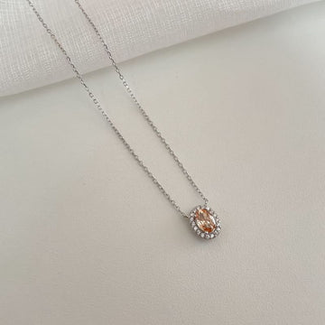 Gargantilha Prata Pedra Cravejada
