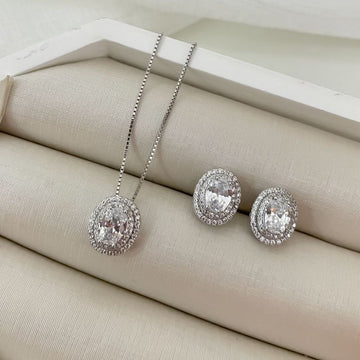 Conjunto Prata P Redonda Cristal