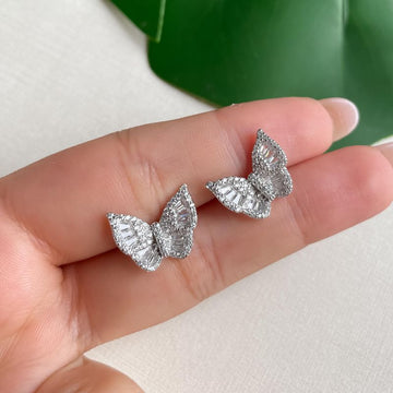 Brinco Prata Borboleta