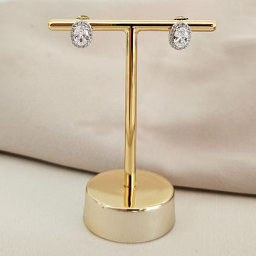 Brinco Prata Pedra Cristal Cravejado