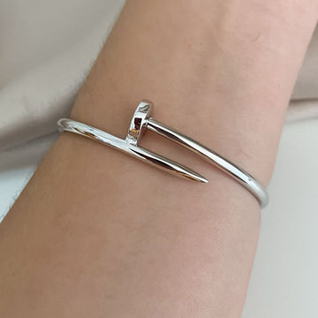 Bracelete Prata Parafuso Liso R