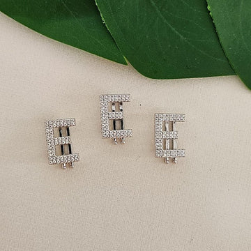 Pingente Prata Pulseira Letra E