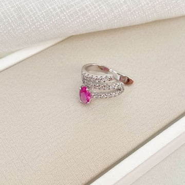 Piercing Prata 1 Pedra Cravejada
