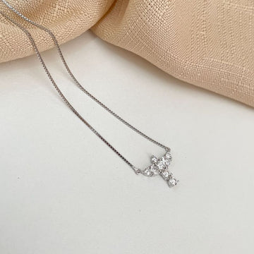 Gargantilha Prata Divino em Pedras 2.5mm Moissanite