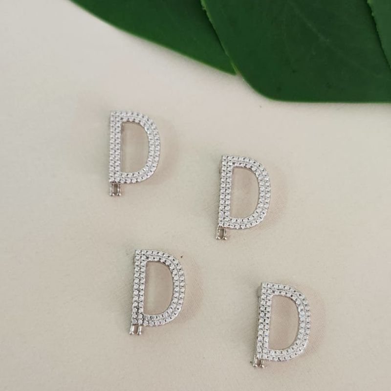 Pingente Prata Pulseira Letra D