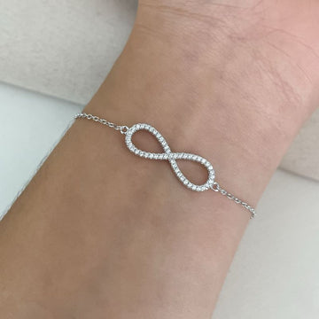 Pulseira Prata Infinito Carv