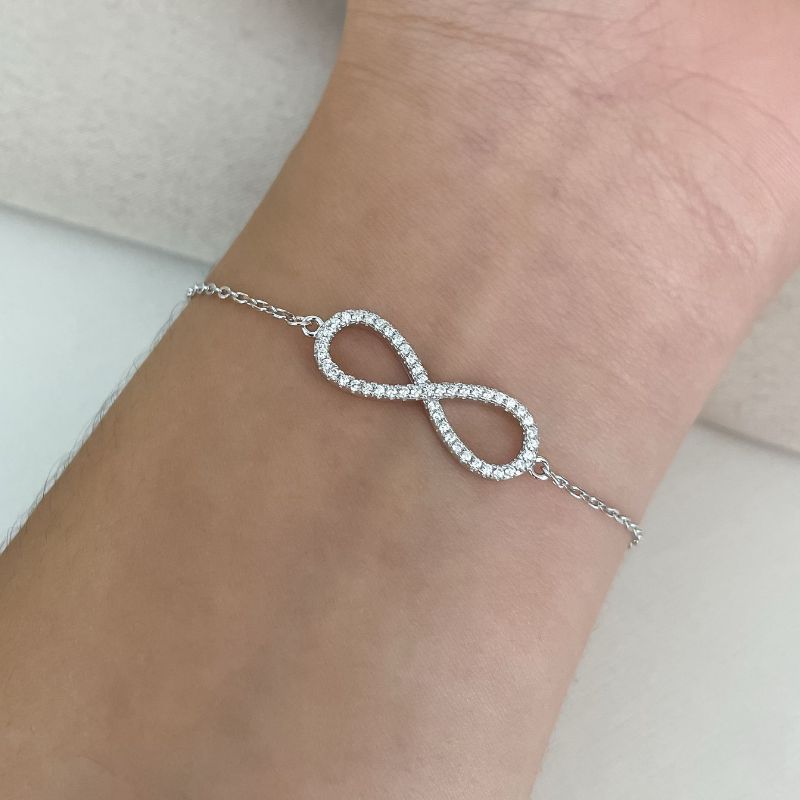 Pulseira Prata Infinito Carv