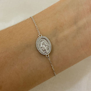 Pulseira Prata N S das Graças