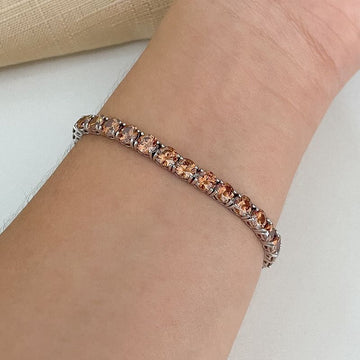 Pulseira Prata Riviera 18cm 5mm