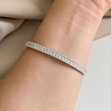 Bracelete Prata Pedras Cravejado