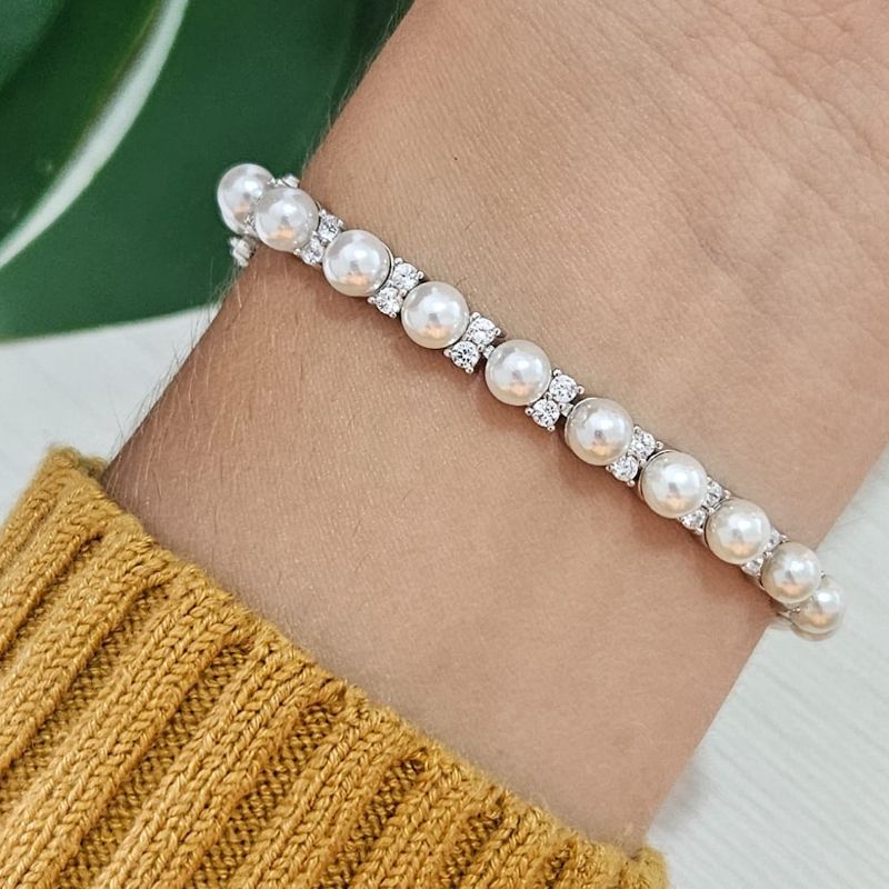 Pulseira Prata Perola