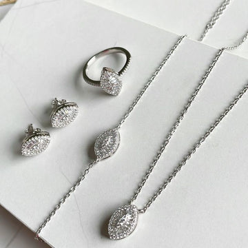 Conjunto Prata Cristal