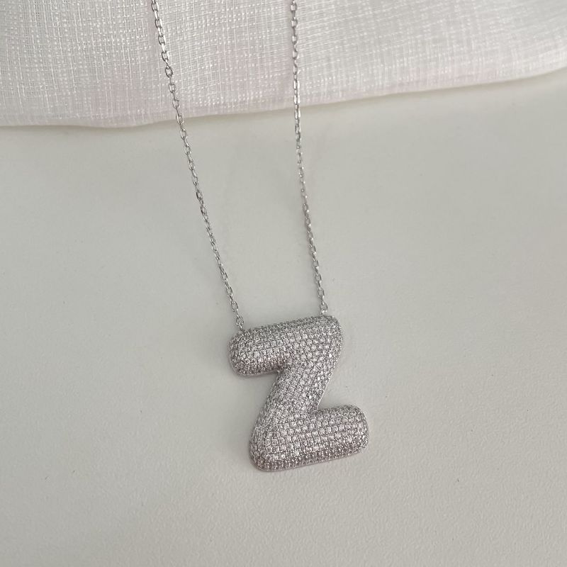 Gargantilha Prata Letra Z