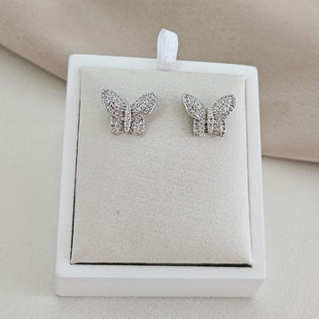 Brinco Prata Borboleta